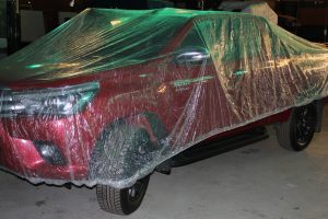 Car covers are used to keep clean and detailed vehicles dust-free whilst stored at AGB