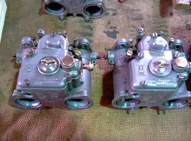 A set of 40DCOE Weber carburettors, personally restored and ready for eventual fitting to my 1972 Twin Cam Ford Escort